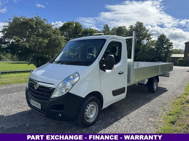 Vauxhall Movano 2.3Cdti 3.5T. Euro 6 5.2M.17ft Dropside Transit White #2