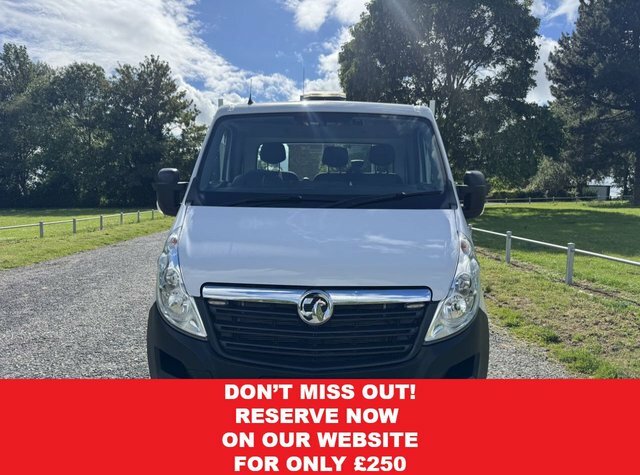 Vauxhall Movano 2.3Cdti 3.5T. Euro 6 5.2M.17ft Dropside Transit White #3