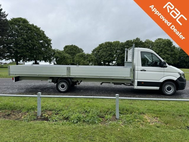 Volkswagen Crafter 2.0Tdi 3.5T. Extra Long 6M 20Ft Dropside Eu.6 XL White #4