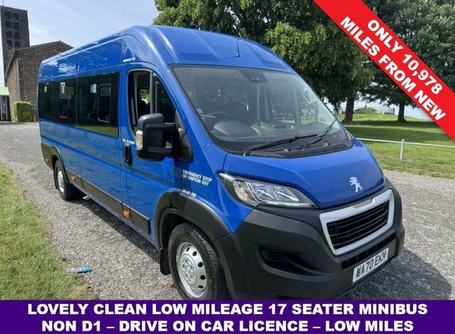 Peugeot Boxer 2.0 Blue Hdi 435 3.5T. L3 H2 17 Seater Minibus Air Blue