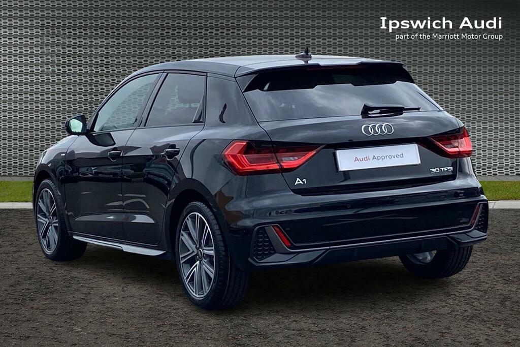 Audi A1 1.0 Tfsi 30 S Line Sportback S Tronic E AV25VOK Black #3
