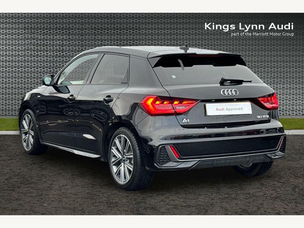 Audi A1 1.0 Tfsi 30 S Line Sportback S Tronic E AO25ZRV Black #3