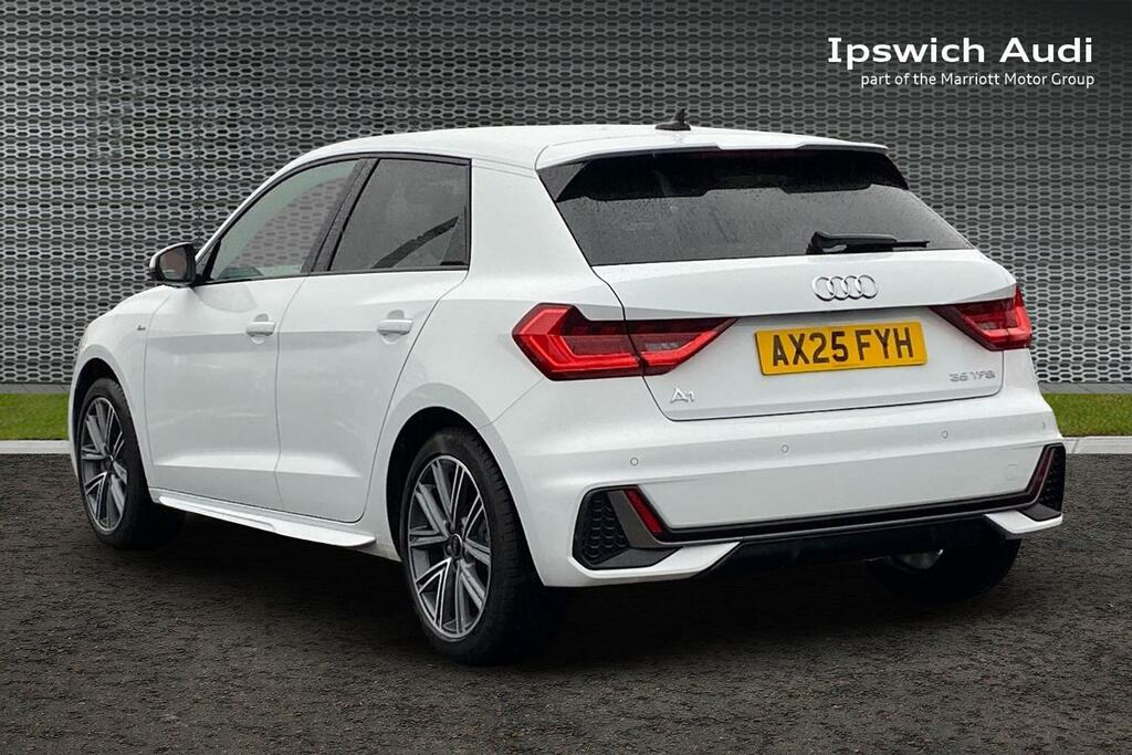 Audi A1 1.5 Tfsi 35 S Line Sportback S Tronic E AX25FYH White #3