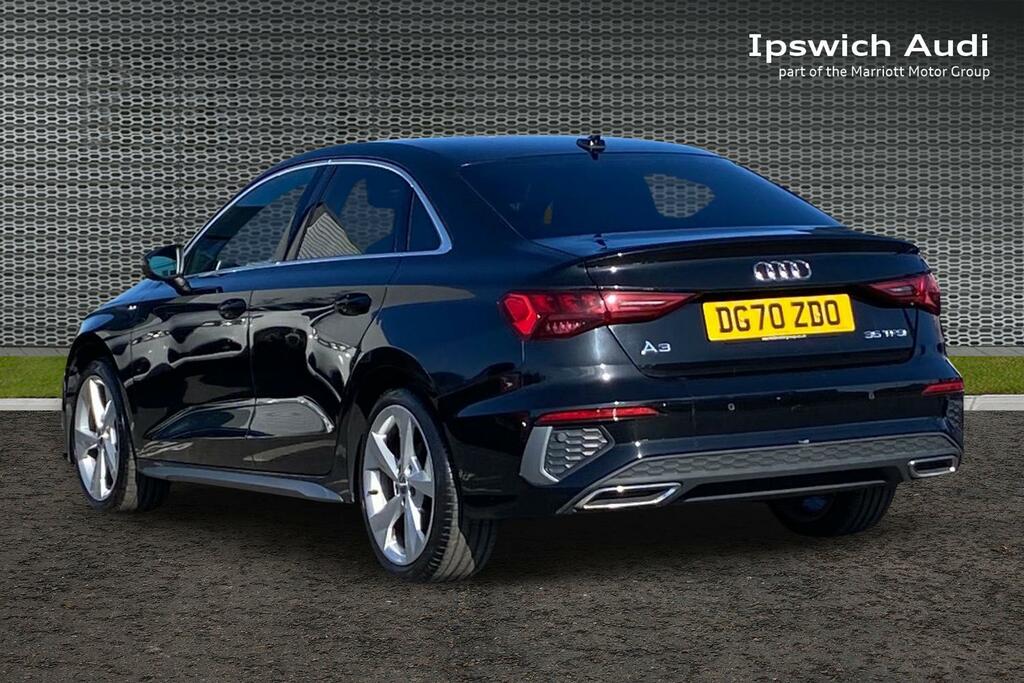 Audi A3 1.5 Tfsi 35 S Line Saloon Euro 6 DG70ZDO Black #3