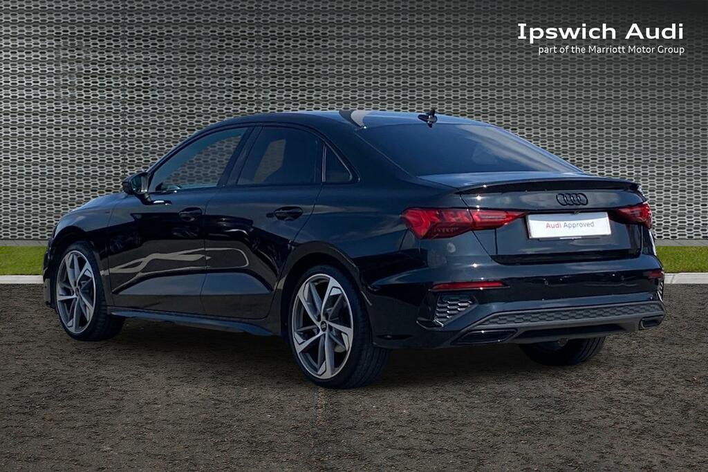 Audi A3 1.5 Tfsi 35 Edition 1 Saloon S Tronic E KP23UEZ Black #3