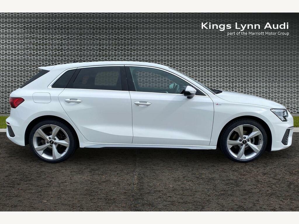 Audi A3 1.0 Tfsi 30 S Line Sportback Eur GV73UNM White #4