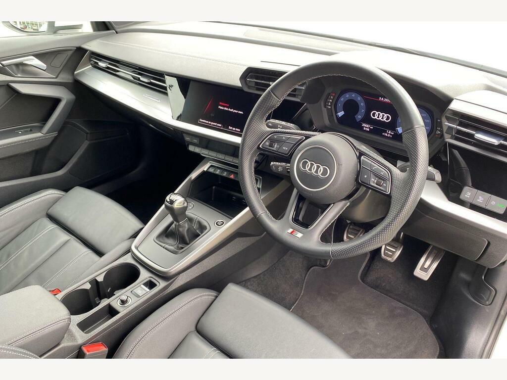 Audi A3 1.0 Tfsi 30 S Line Sportback Eur GV73UNM White #6