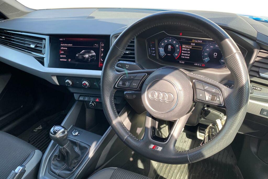 Audi A1 1.0 Tfsi 30 S Line Sportback Eur AX19DXH Blue #6