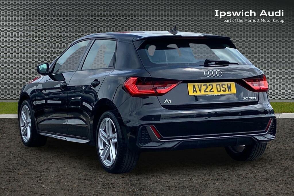 Audi A1 1.0 Tfsi 30 S Line Sportback Eur AV22OSW Black #3