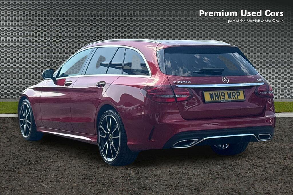 Mercedes-Benz C Class 2.0 C220d Amg Line Premium Plus Estate Diese WN19WRP Red #3