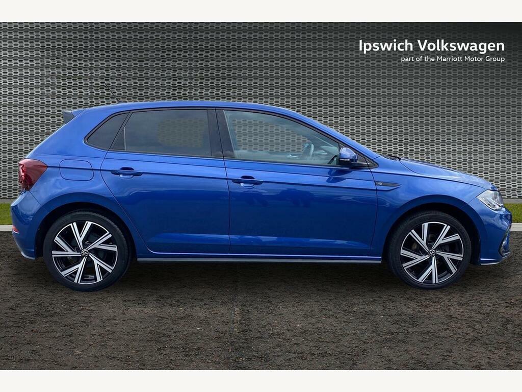 Volkswagen Polo 1.0 Tsi R-line Hatchback Euro 6 AV73YXS Blue #4