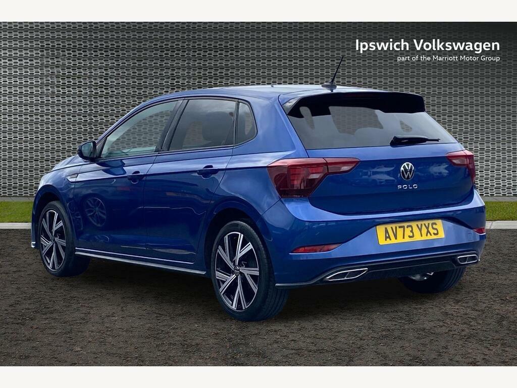Volkswagen Polo 1.0 Tsi R-line Hatchback Euro 6 AV73YXS Blue #3