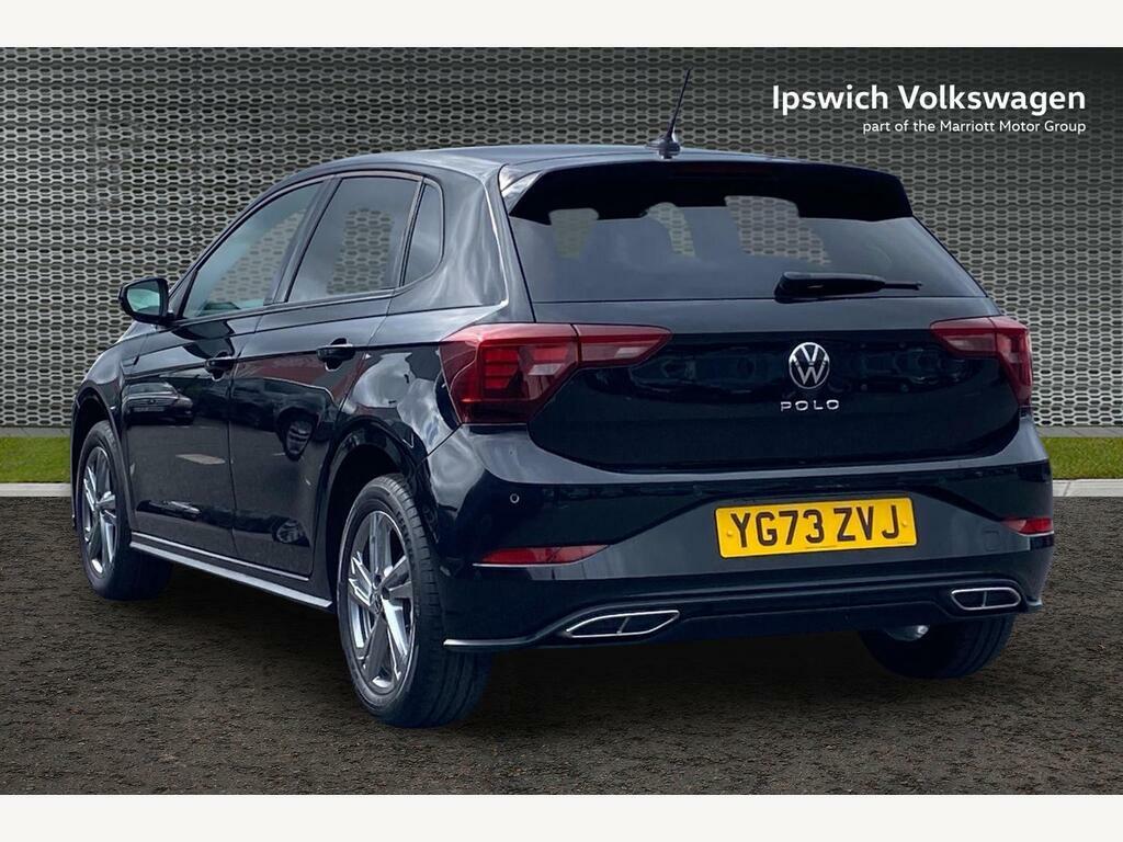 Volkswagen Polo 1.0 Tsi R-line Hatchback Dsg Euro 6 S YG73ZVJ Black #3