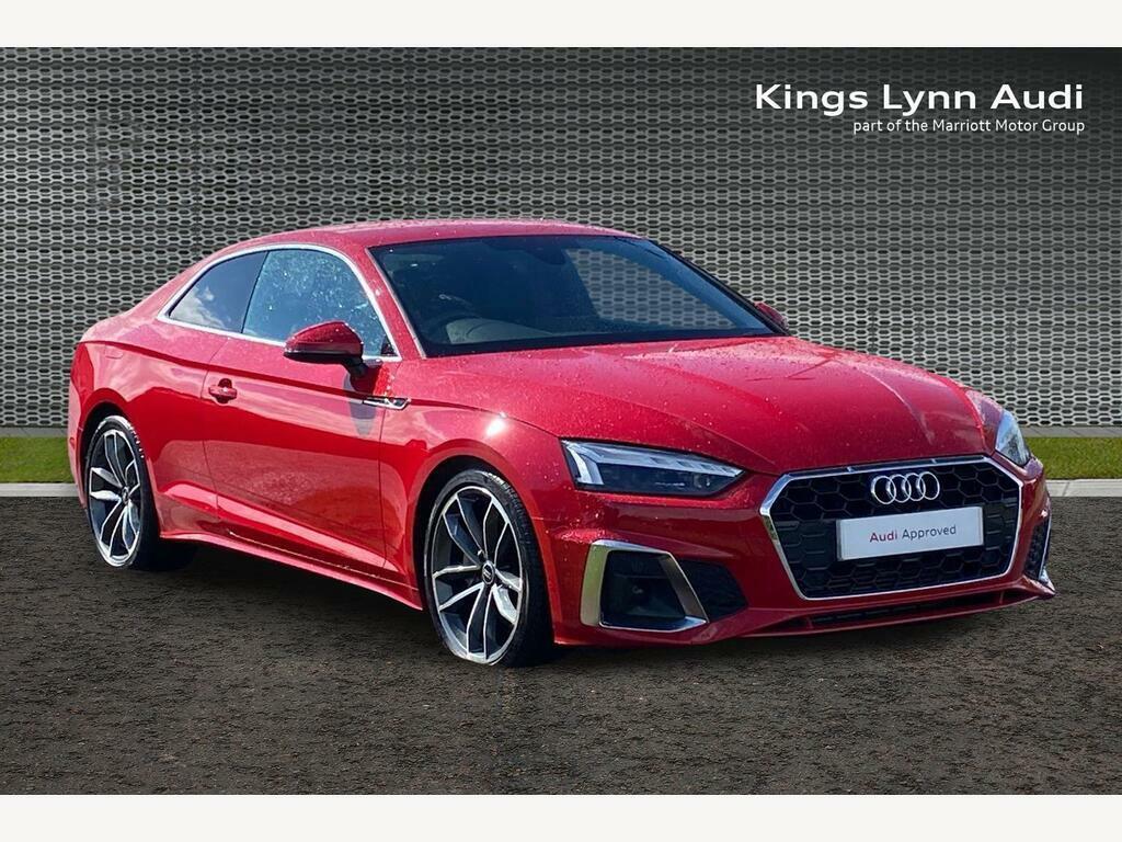 Audi A5 2.0 Tfsi 40 S Line Coupe S Tronic Euro YK22ZSU Red
