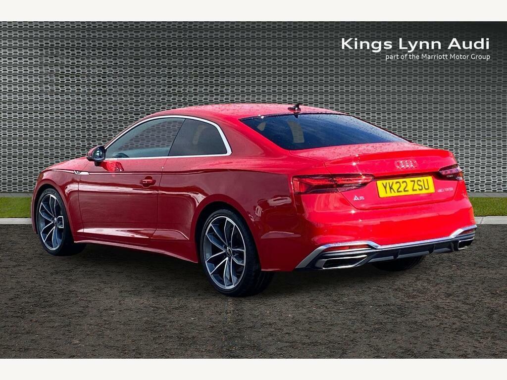 Audi A5 2.0 Tfsi 40 S Line Coupe S Tronic Euro YK22ZSU Red #3