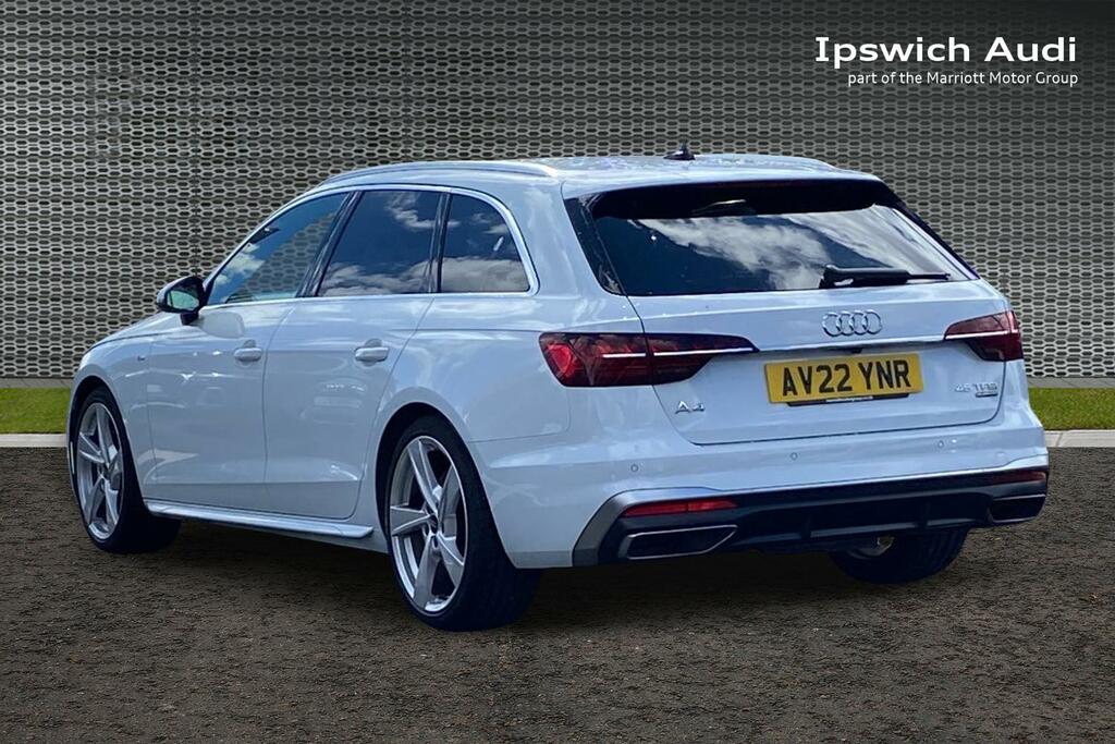 Audi A4 Avant 2.0 Tfsi 45 S Line Estate S Tronic Quat White #3