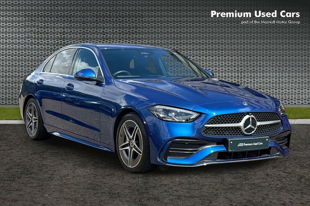 Mercedes-Benz C Class 1.5 C200h Mhev Amg Line Saloon Hybrid G Blue