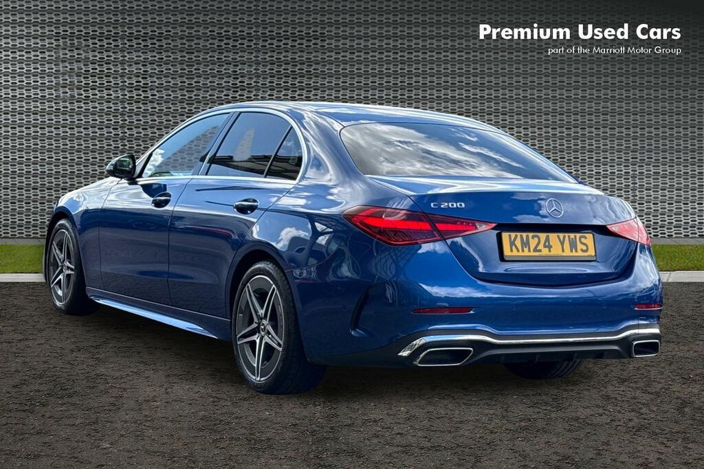 Mercedes-Benz C Class 1.5 C200h Mhev Amg Line Saloon Hybrid G KM24YWS Blue #3