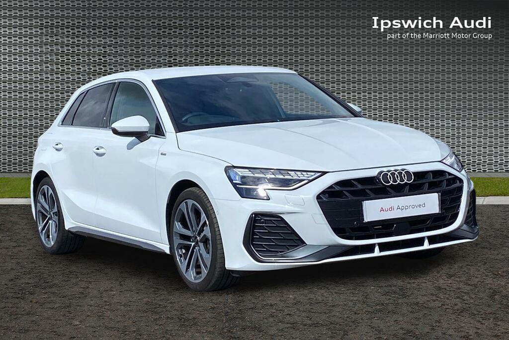Audi A3 1.5 Tfsi S Line Sportback S Tronic Euro White