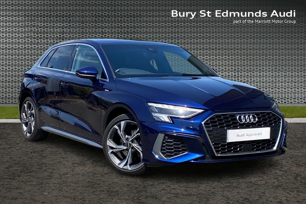 Audi A3 1.5 Tfsi 35 S Line Sportback S Tronic E Blue
