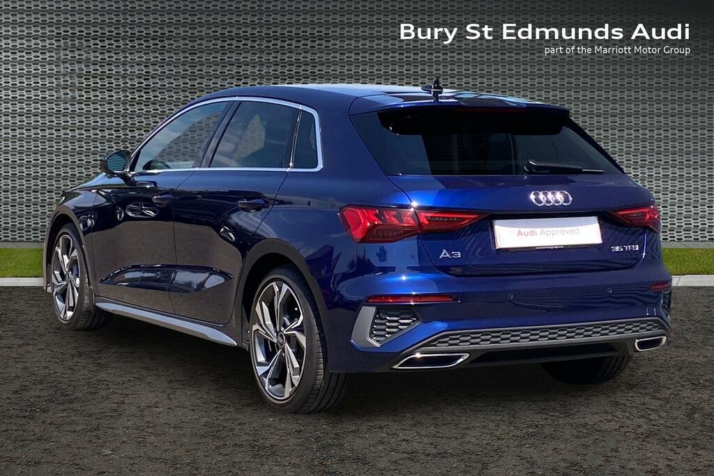 Audi A3 1.5 Tfsi 35 S Line Sportback S Tronic E Blue #3