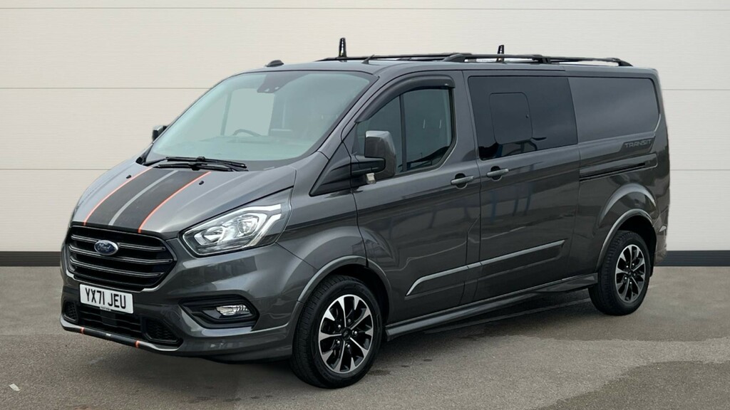 Ford Transit Custom 2.0 Ecoblue 185Ps Low Roof Dcab Sport Van White #9