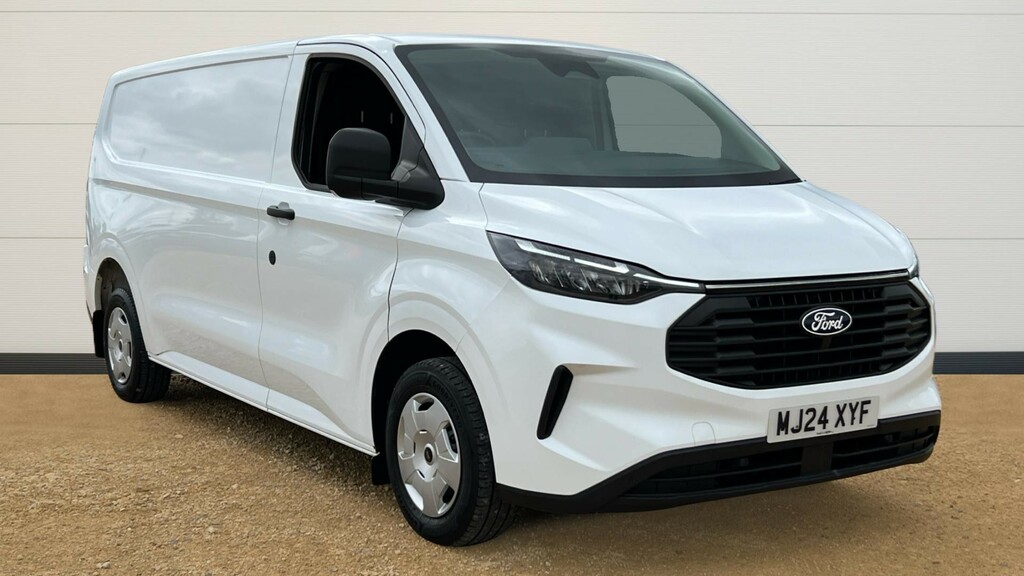 Ford Transit Custom 350 198Kw 68Kwh L3 H2 Leader Van Silver #1
