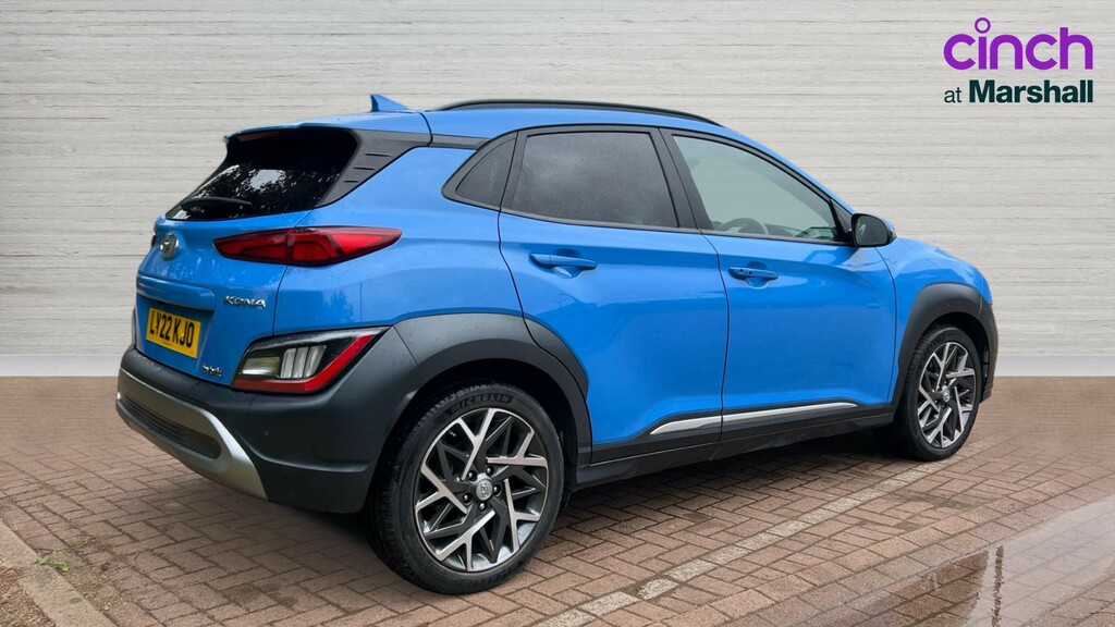Hyundai Kona Kona 1.6 Gdi Hybrid Premium Dct LY22KJO Blue #3