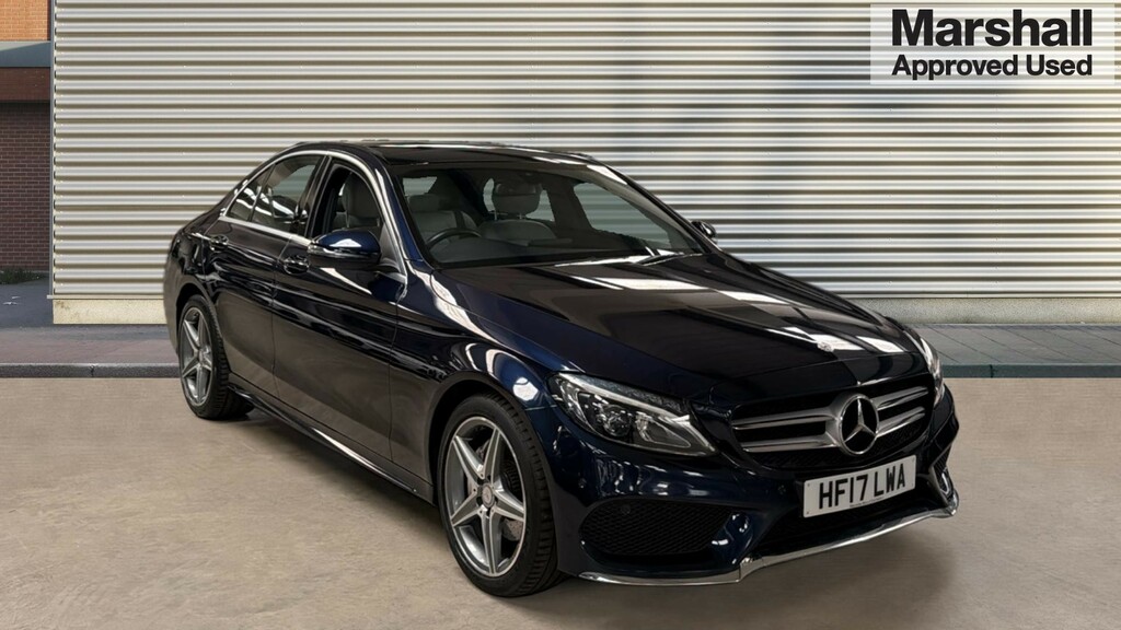 Mercedes-Benz C Class C Class C200 Amg Line Premium 9G-tronic Blue