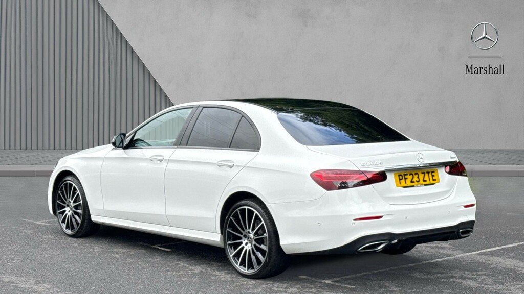 Mercedes-Benz E Class E Class E300d 4Matic Amg Line Night Ed Prem 9 PF23ZTE White #2