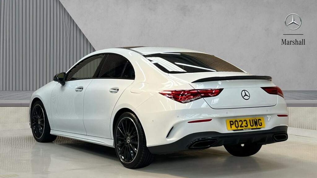 Mercedes-Benz CLA Class Cla 200 Amg Line Premium Night Ed Tip White #2