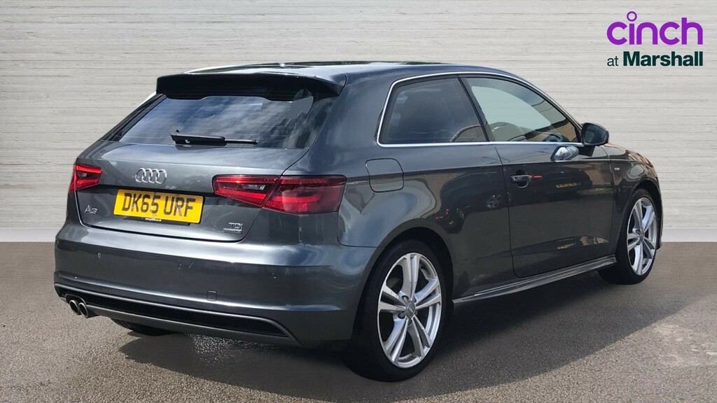 Audi A3 A3 2.0 Tdi Quattro S Line S Tronic Nav DK65URF Black #3