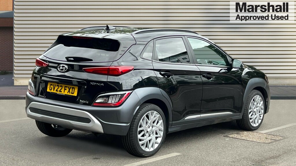 Hyundai Kona Kona 1.6 Gdi Hybrid Ultimate Dct GV22FXD Black #3