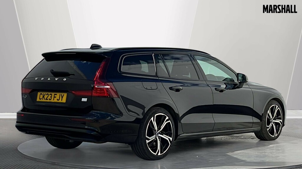 Volvo V60 V60 2.0 T6 350 Recharge Phev Plus Dark Awd A CK23FJY Black #2