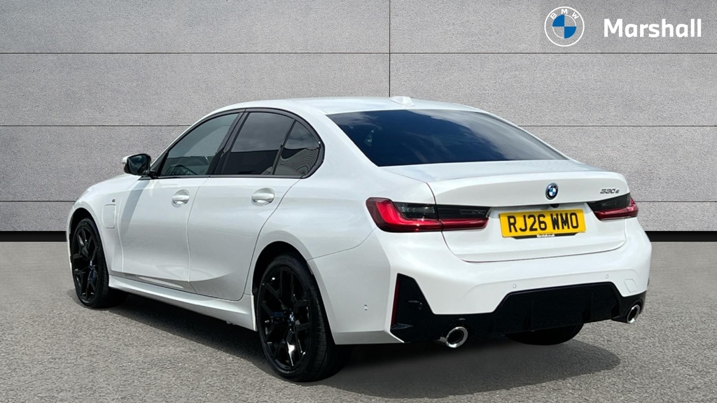 BMW 3 Series Bmw 3 Series Saloon 330E 22.3 Kwh M Sport Step RJ26WMO White #2