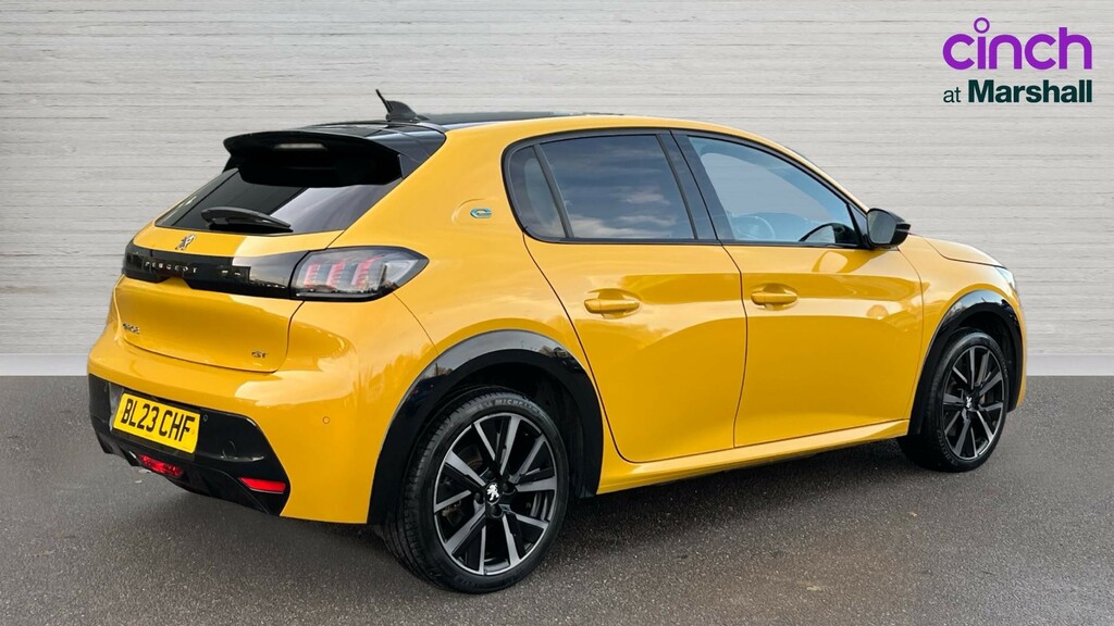 Peugeot e-208 208 100Kw Gt 50Kwh Yellow #3