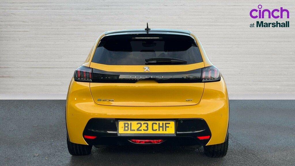 Peugeot e-208 208 100Kw Gt 50Kwh Yellow #4