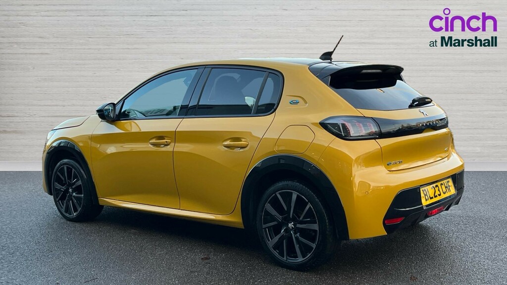 Peugeot e-208 208 100Kw Gt 50Kwh Yellow #5