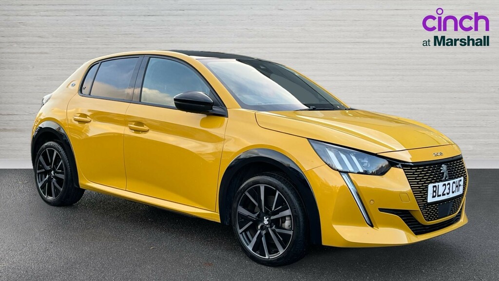 Peugeot e-208 208 100Kw Gt 50Kwh Yellow