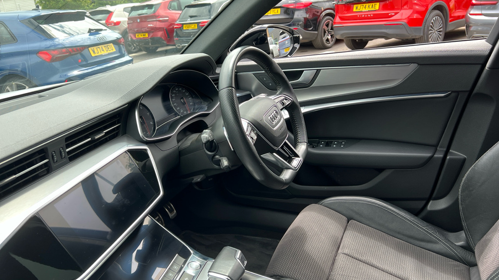 Audi A6 Saloon A6 45 Tfsi Quattro Black Edition S Tronic WF69OHC White #2