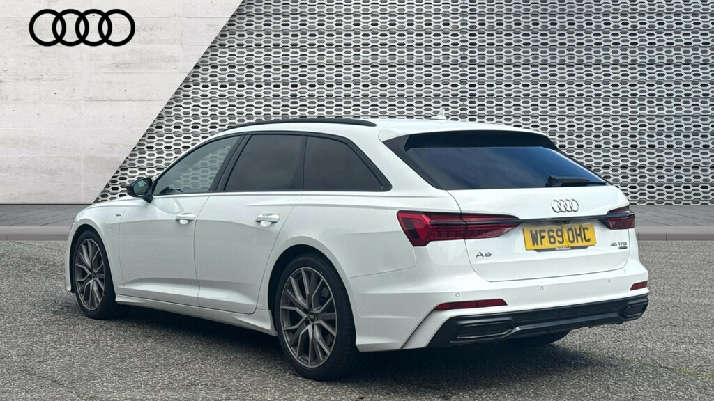 Audi A6 Saloon A6 45 Tfsi Quattro Black Edition S Tronic WF69OHC White #3