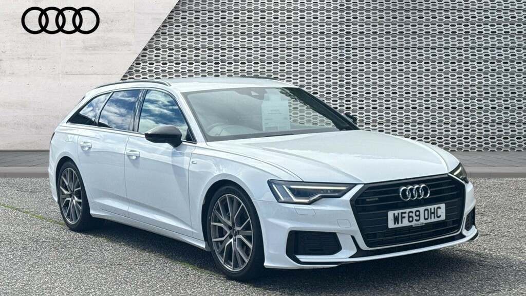 Audi A6 Saloon A6 45 Tfsi Quattro Black Edition S Tronic White