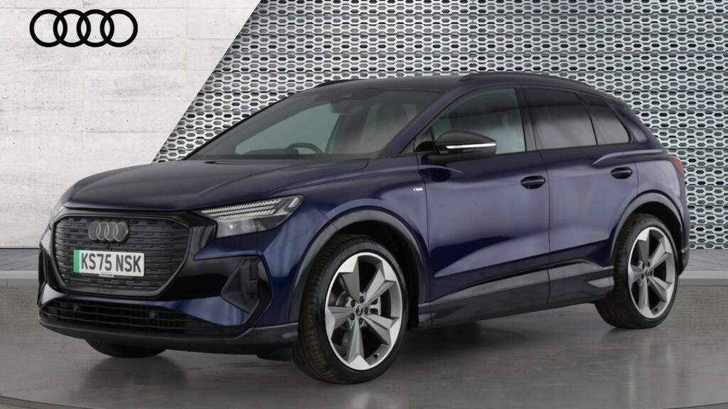 Audi Q4 E Tron 210Kw 45 Quattro 82Kwh Black Edition Blue #7