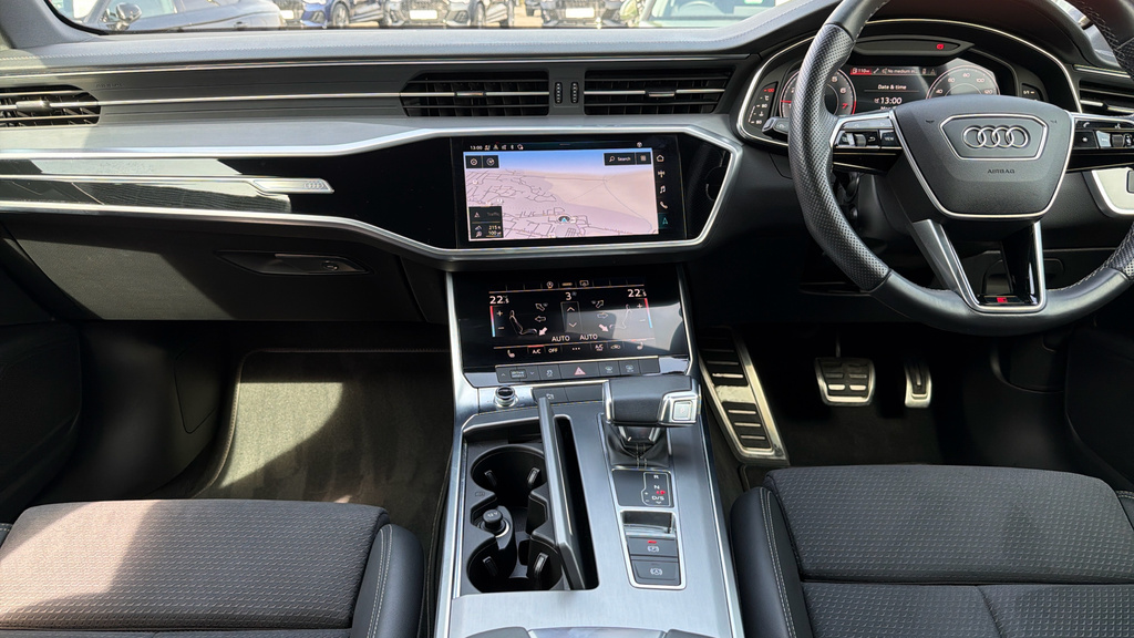Audi A6 Saloon Sport White #13