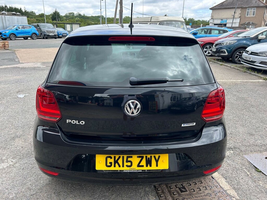 Volkswagen Polo 1.0 Bluemotion Tech Se Design Euro 6 Ss GK15ZWY Black #4
