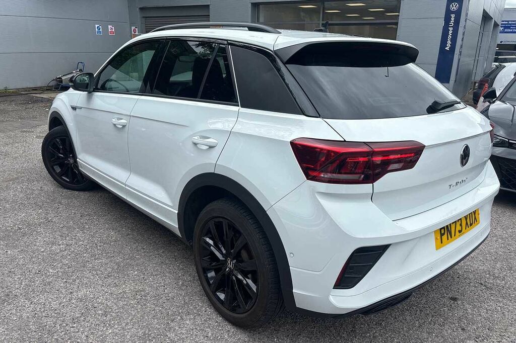 Volkswagen T-Roc 1.5 Tsi R-line Dsg Black Design Pack Rear Ca PN73XDX White #3