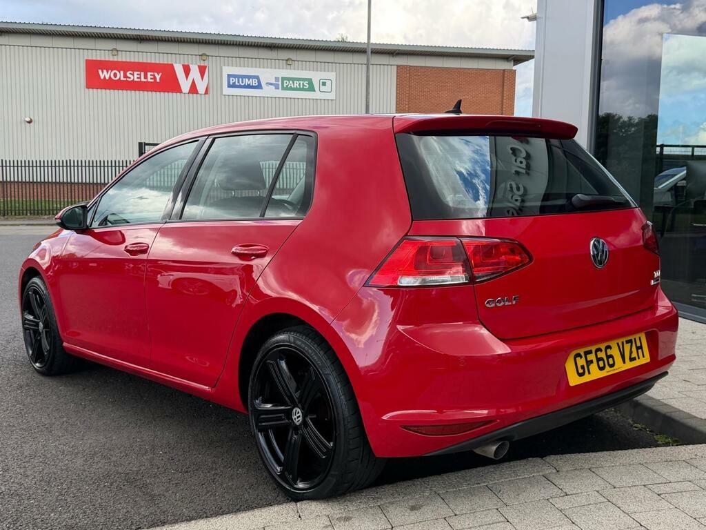Volkswagen Golf 1.6 Tdi Bluemotion Tech Match Edition Euro 6 S S GF66VZH Red #5