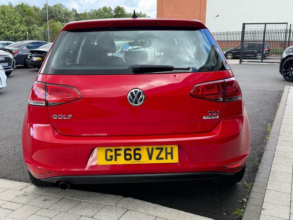 Volkswagen Golf 1.6 Tdi Bluemotion Tech Match Edition Euro 6 S S GF66VZH Red #4