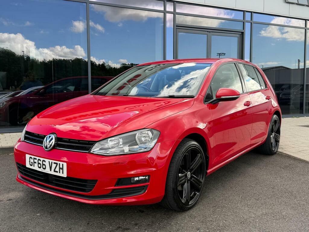 Volkswagen Golf 1.6 Tdi Bluemotion Tech Match Edition Euro 6 S S GF66VZH Red