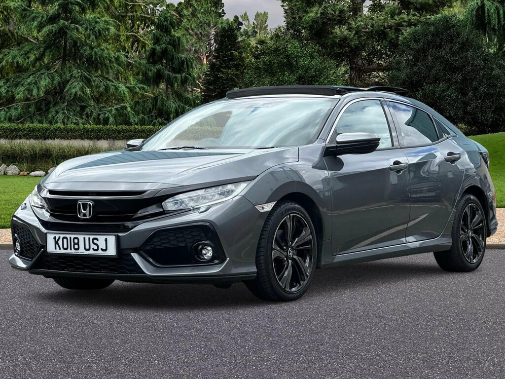 Honda Civic 1.0 Vtec Turbo Ex Cvt Euro 6 Ss KO18USJ Grey #4